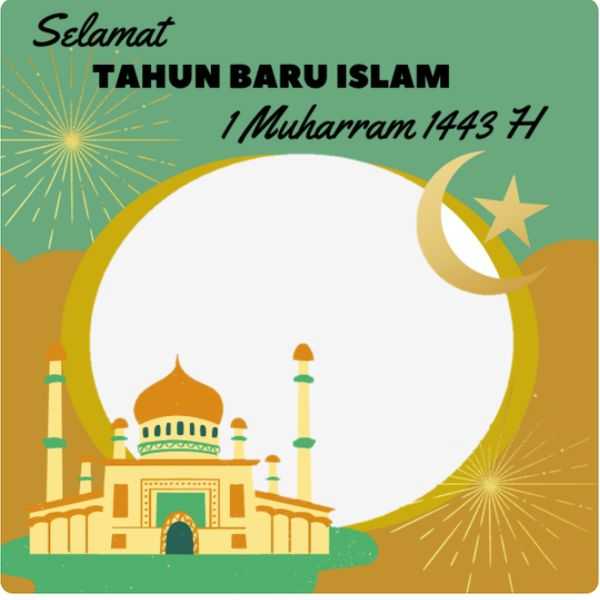 50+ Twibbon Tahun baru Islam 1443 H/2021 - PortalJawa