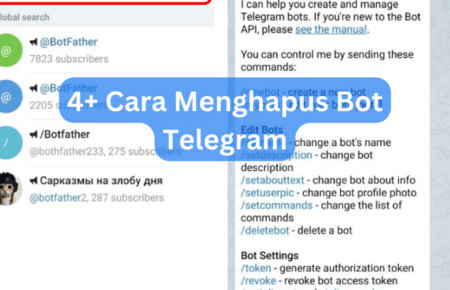 4+ Cara Menghapus Bot Telegram
