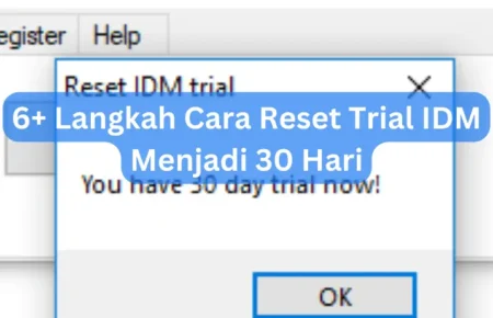 6+ Langkah Cara Reset Trial IDM Menjadi 30 Hari