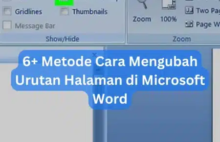 6+ Metode Cara Mengubah Urutan Halaman di Microsoft Word