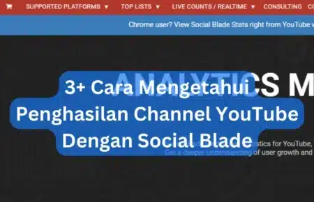 3+ Cara Mengetahui Penghasilan Channel YouTube Dengan Social Blade